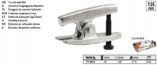 YATO YT-0612 ŚCIĄGACZ DO SWORZNI KULISTYCH 17,5MM Marka Yato