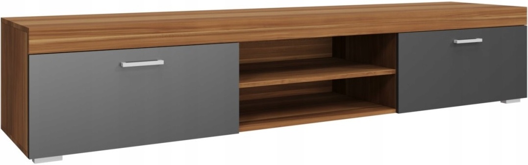 Szafka RTV SAMBA 8, RTV 200cm, Śliwa / Grafit