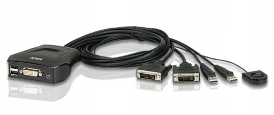 Aten CS22D 2-Port Cable Kvm Switch