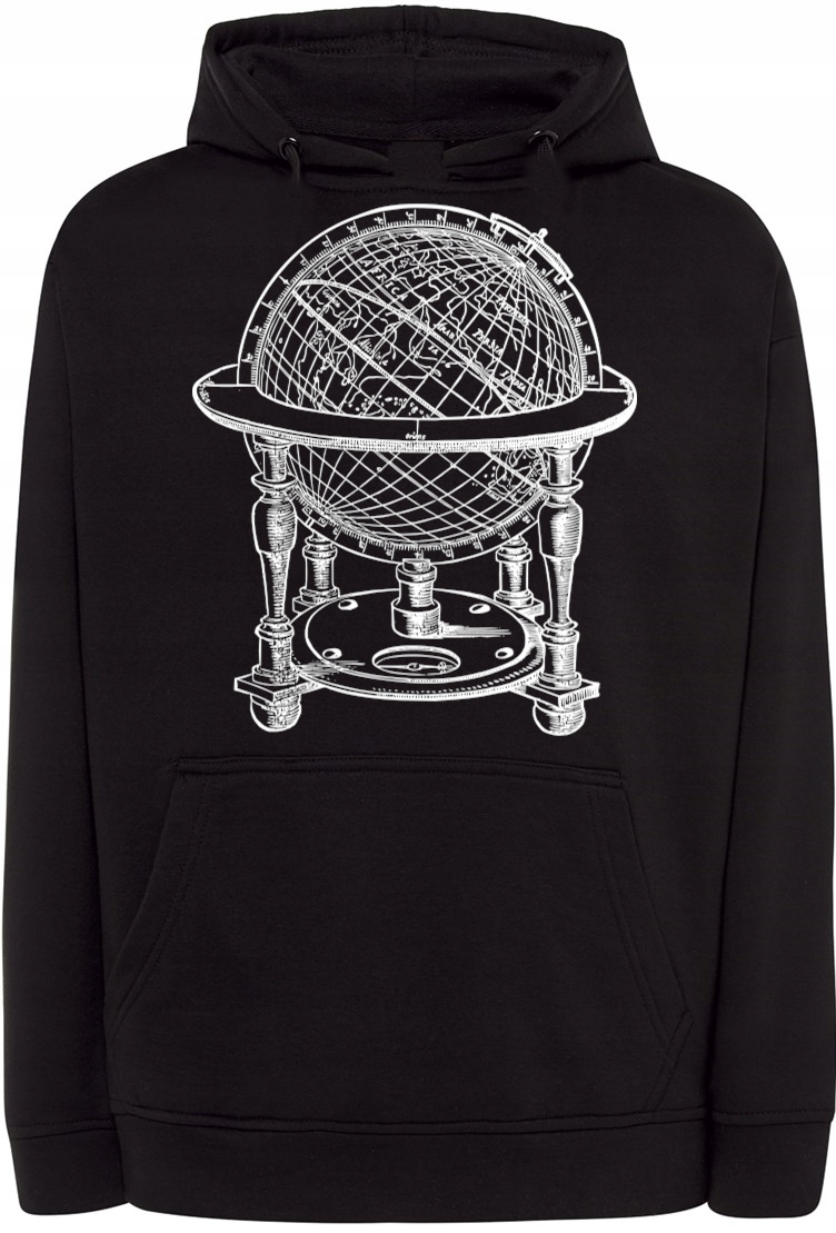 Pánská mikina s pěkným potiskem Globus vel. S