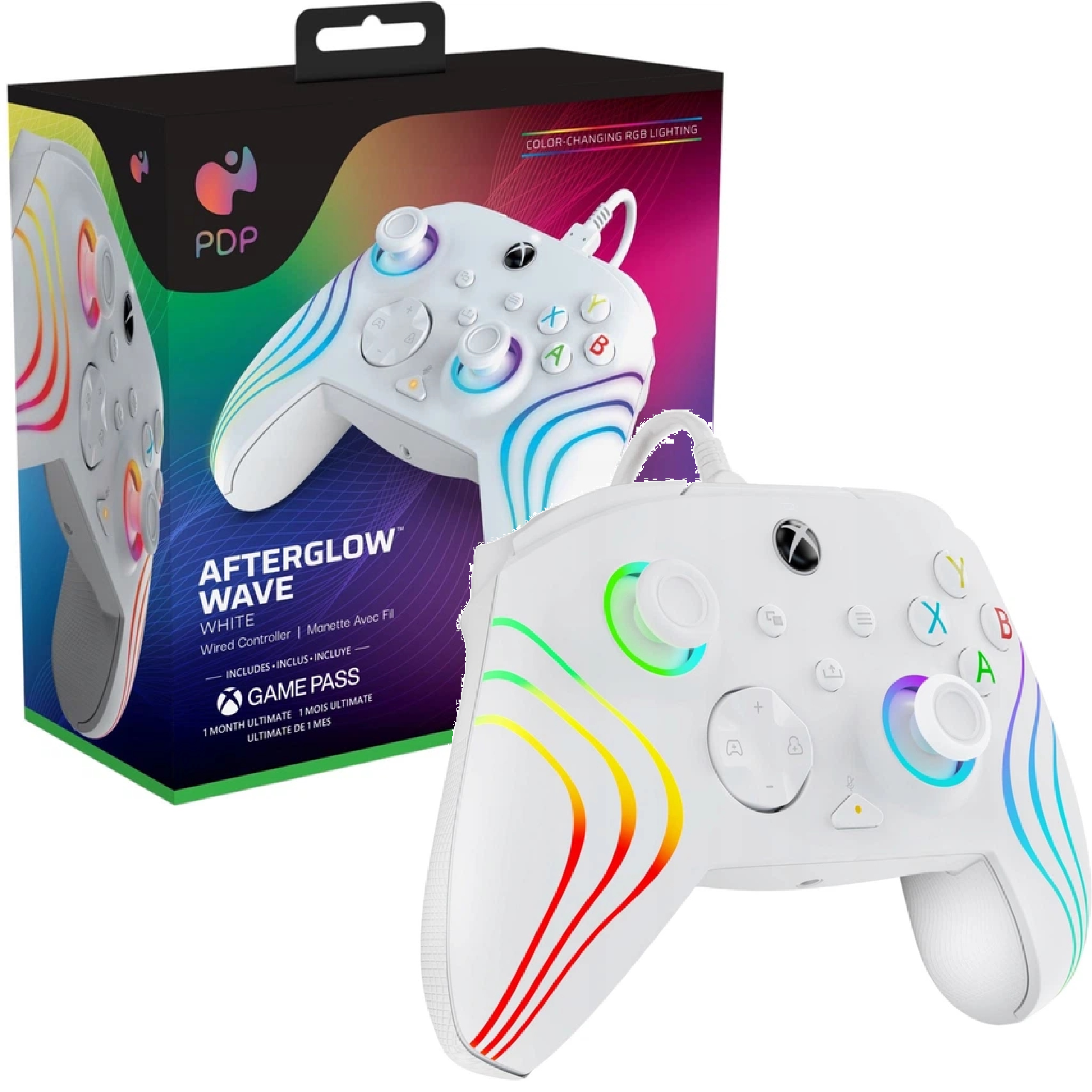 Pad Pdp Afterglow Wave przewodowy Pad biały Do Pc Xbox Series Xbox One
