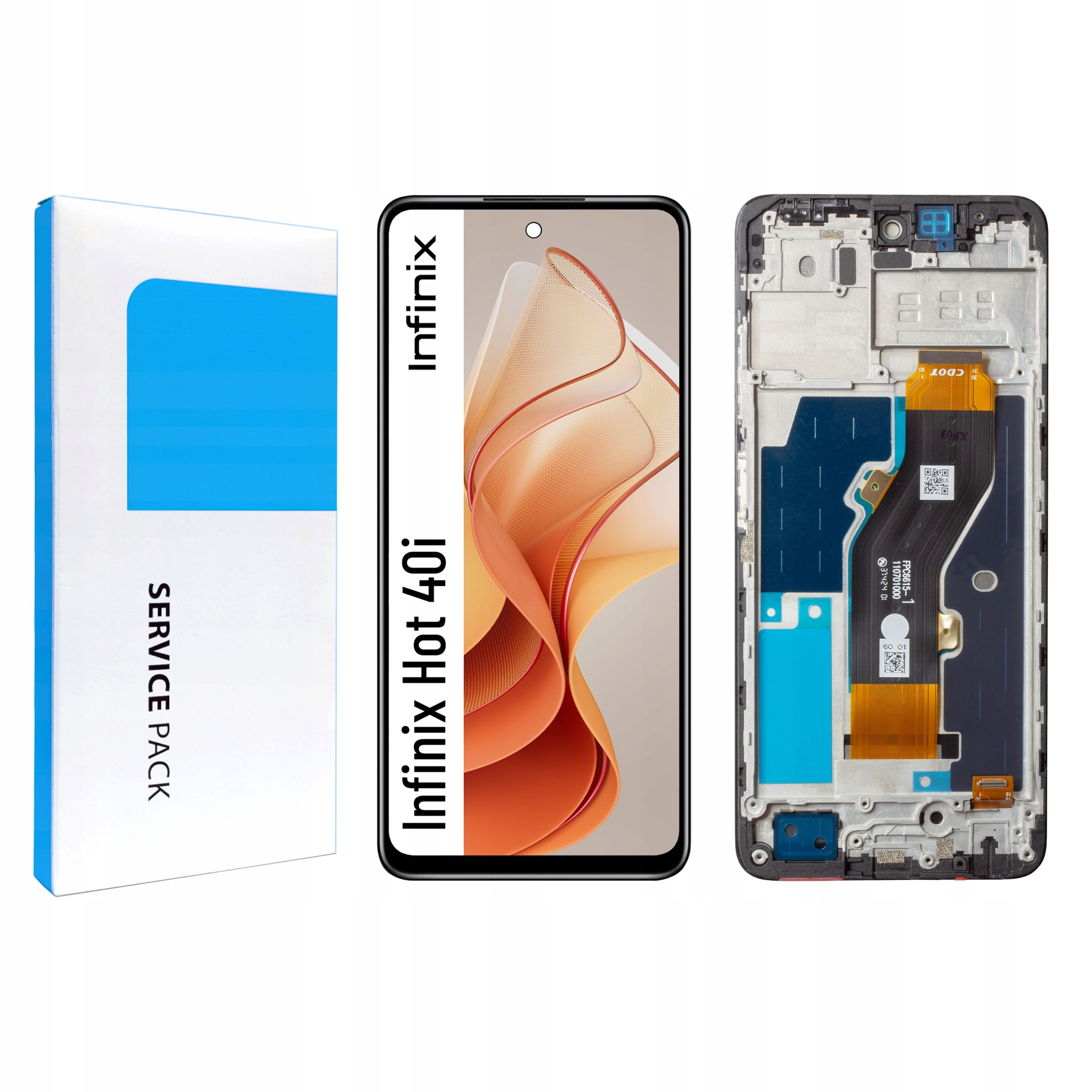 Displej s rámečkem pro Infinix Hot 40 a originální Zila Display Panel LCD