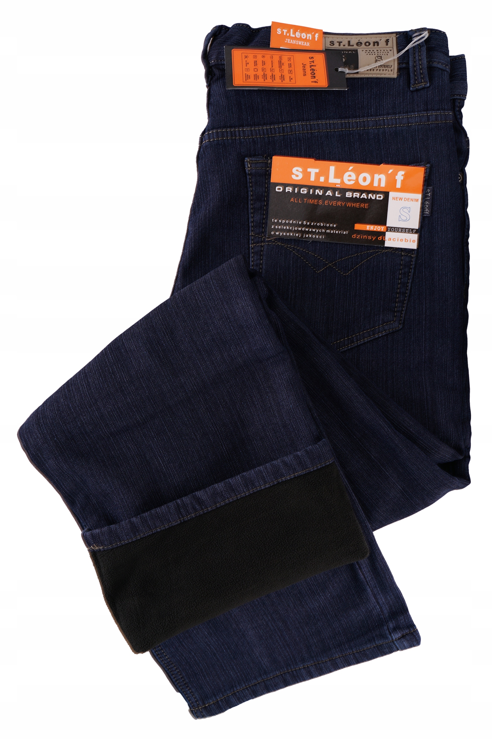 

Spodnie Jeans Dżins Ocieplane Stleon W39 100-102cm