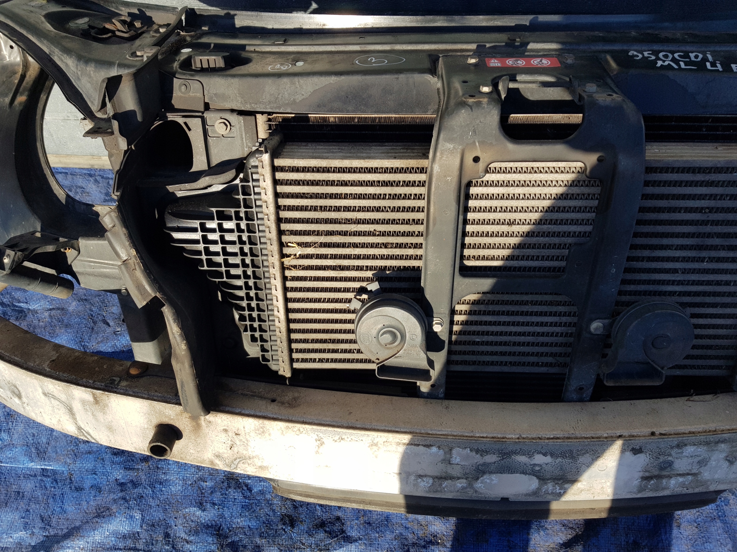 support panel for radiators radiator MERCEDES ML W164 350 LIFT 3.0CDI