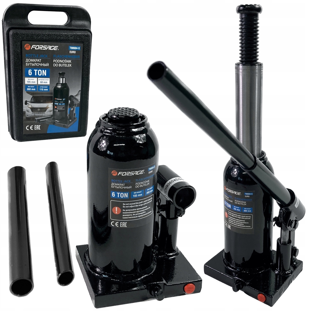 ГИДРАВЛИЧЕСКИЙ ПОДЪЕМНИК ДЛЯ БУТЫЛОК 6 ТОНН