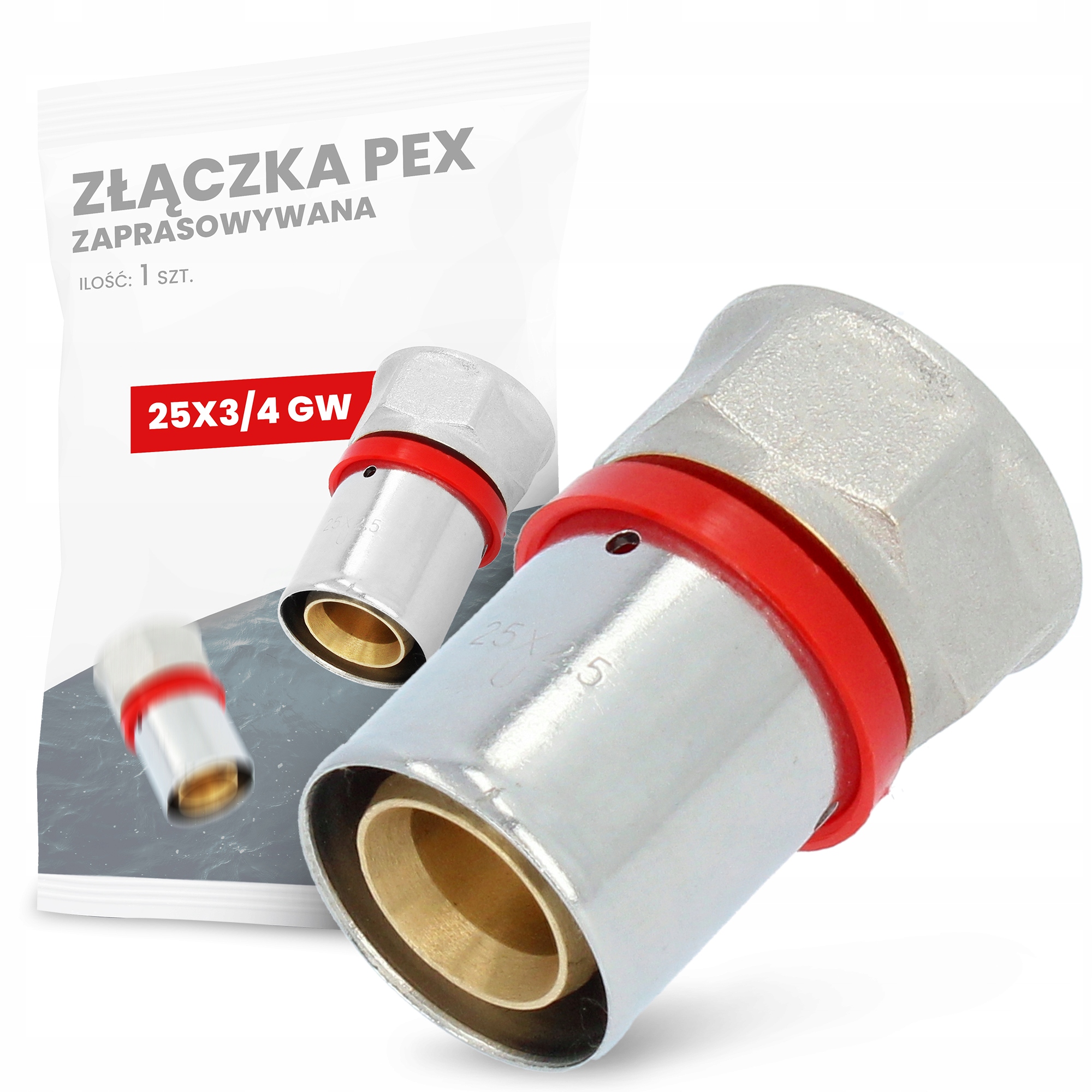 

Złączka Pex Zaprasowywana 25x3/4'' Gw Zapras Press