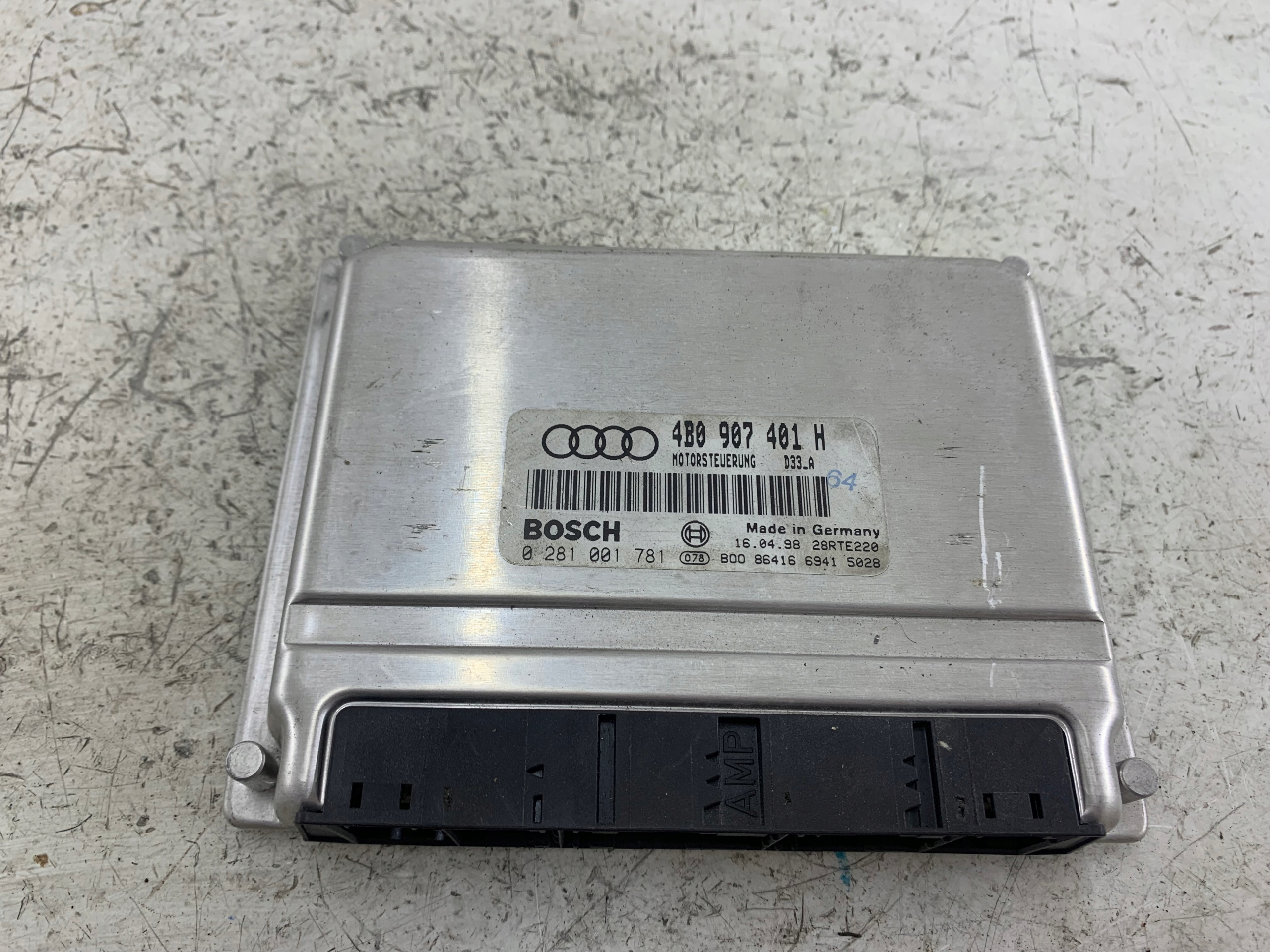 AUDI A6 C5 2.5 TDI control unit of the engine 4B0907401H
