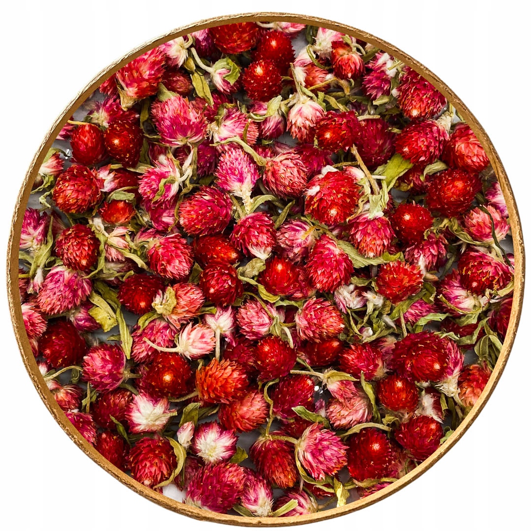 Kulovitý Věnec Červený 1000 g gomfrena květ pupeny 1 kg Jedlé Květy