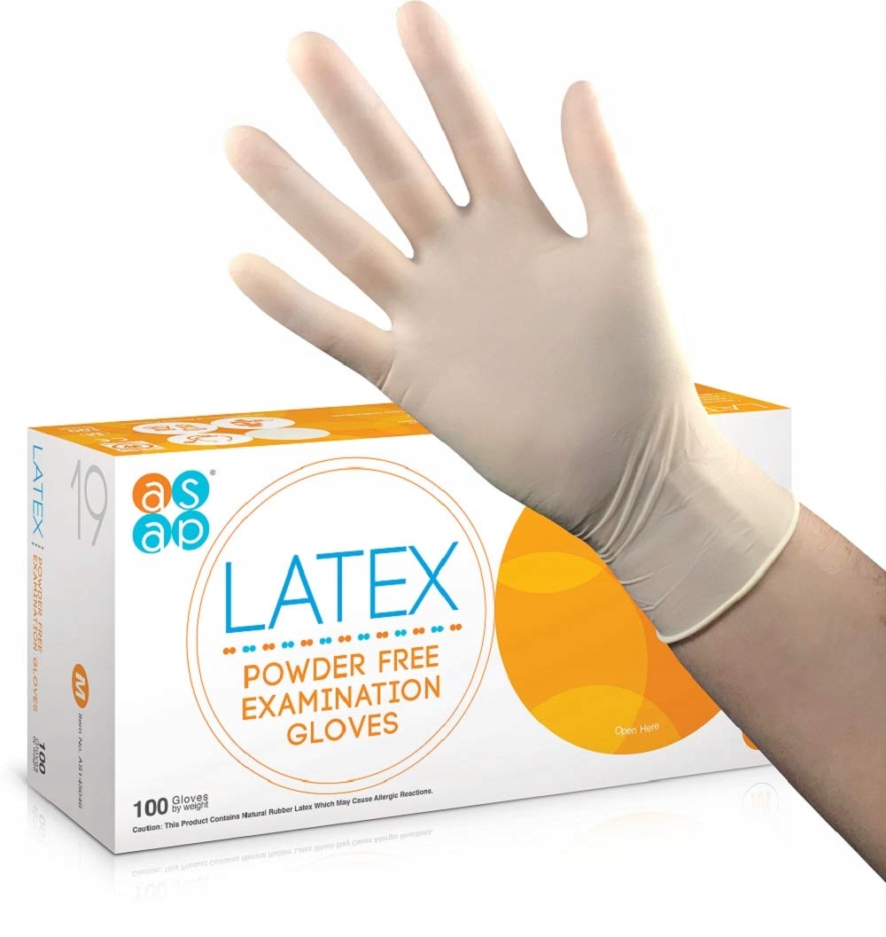 

Rękawiczki lateksowe Asap a'100 XL