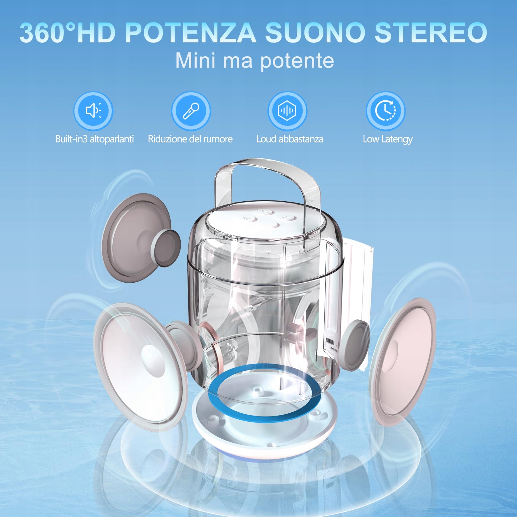 AVEEK Karaoke Maszyna Z Mikrofonem Bezprzewodowym Bluetooth Dla Dzieci — miniatura 2