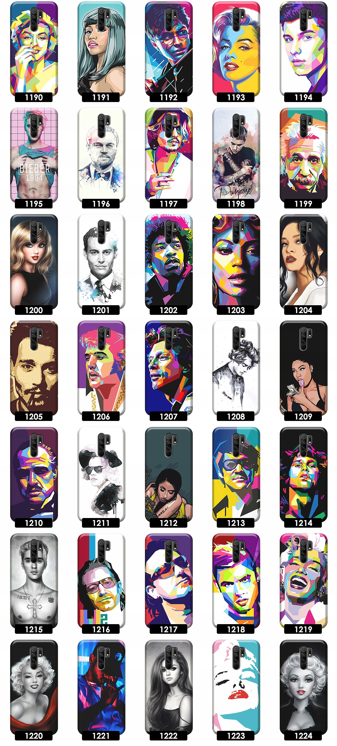 ETUI CASE SILIKONOWE OBUDOWA PLECKI NA TELEFON DO XIAOMI REDMI 9 WZORY Materiał inny