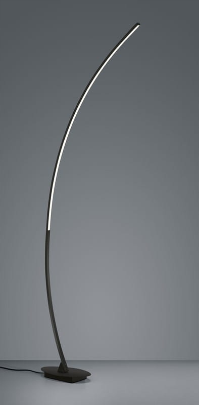 Stojacia podlahová lampa Led oblúková 158 cm čierna Rl