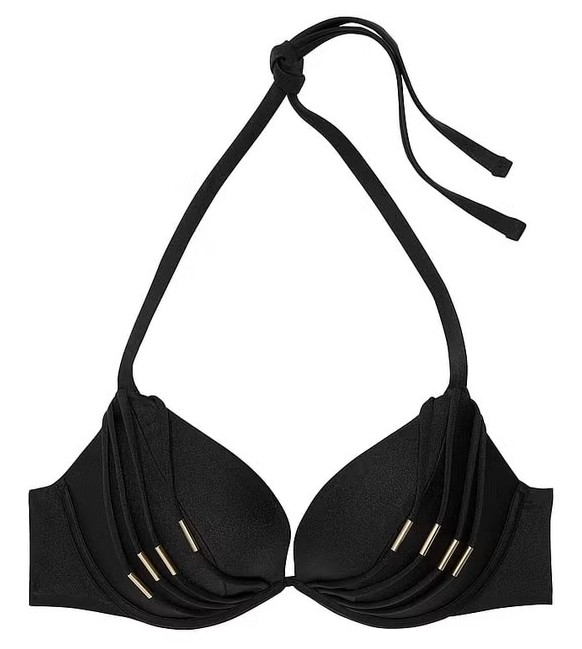 Push-up koupací horní část Victoria's Secret černá 75B (34B)