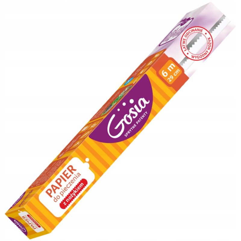 

Gosia Papier Do Pieczenia Z Nożykiem 6M X 29CM