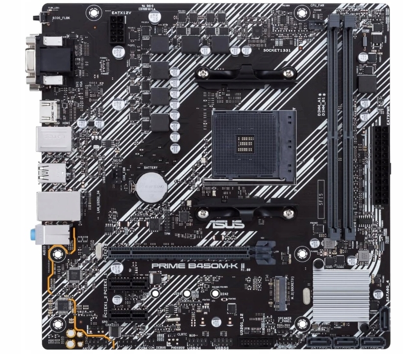 ASUS PRIME B450M-K II AM4 2xDDR4 M.2 mATX Standard płyty Micro ATX