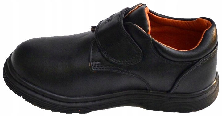 %OKAZJA KOMUNIA Półbuty PANTOFELKI Rzep Czarne r35 Kolor czarny