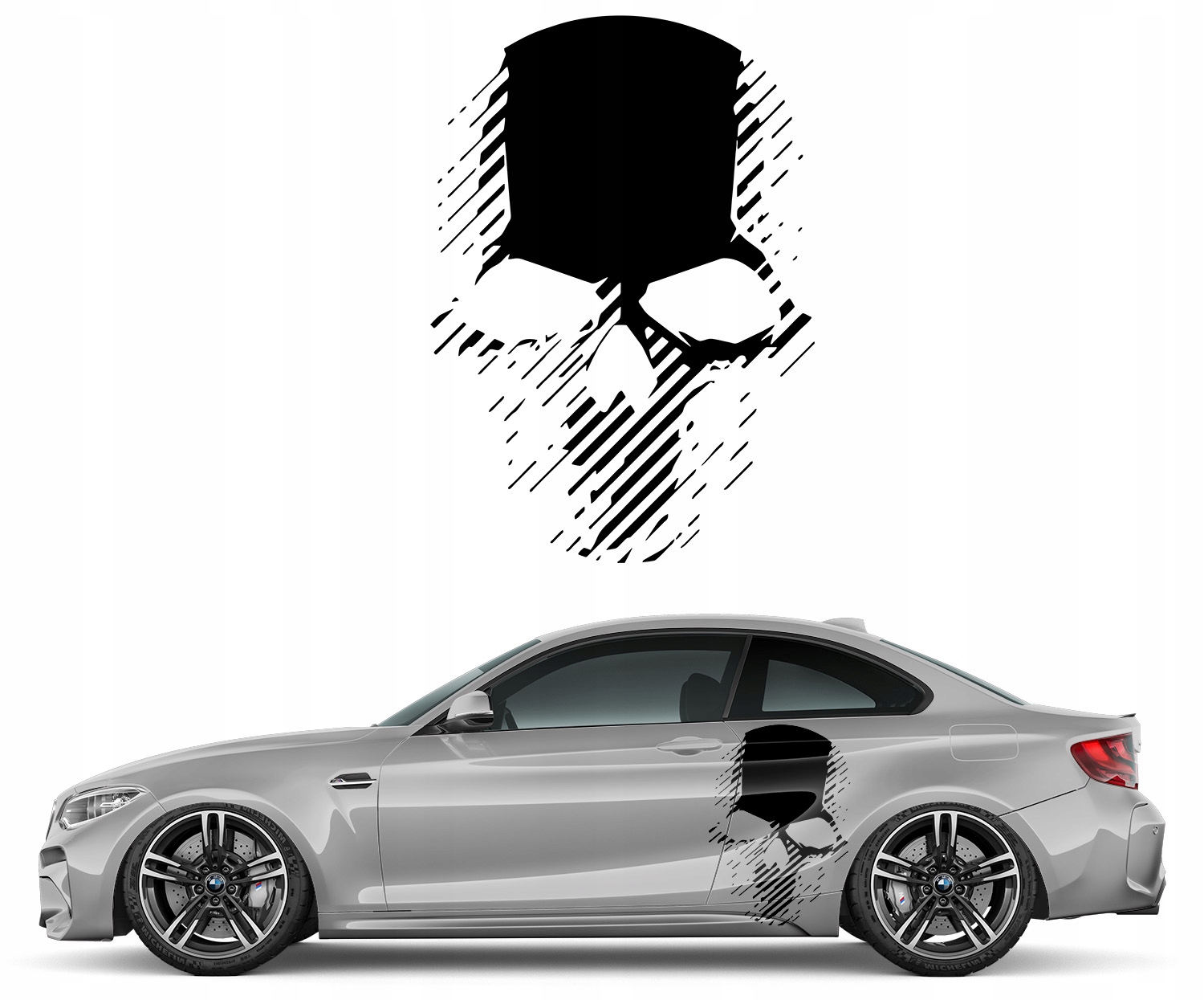 Samolepka na auto Motiv Punisher 63x90 cm