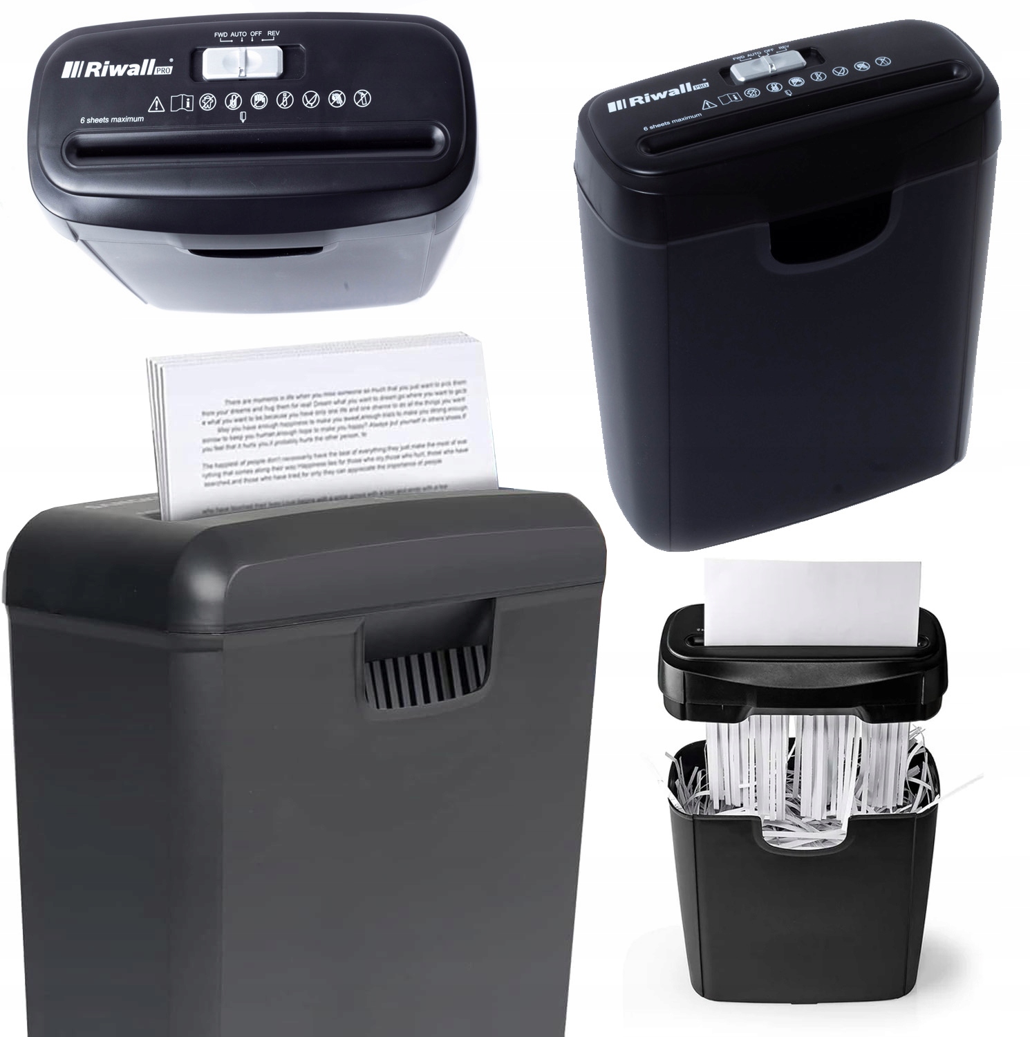 Niszczarka do dokumentów Riwall RNI-01 automatyczna 10L – ochrona danych