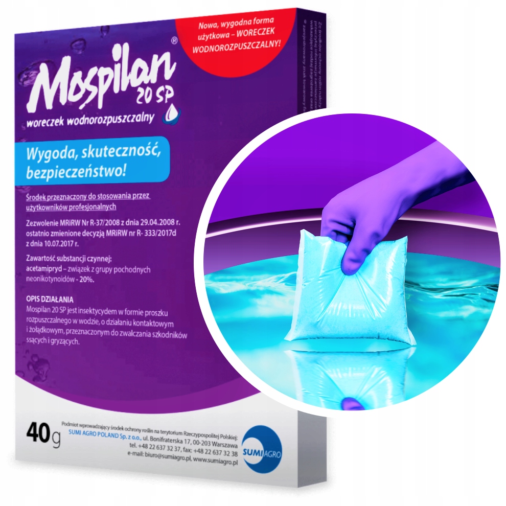 

Mospilan 20 Sp Owady Mszyce Opuchlaki Stonki 40G