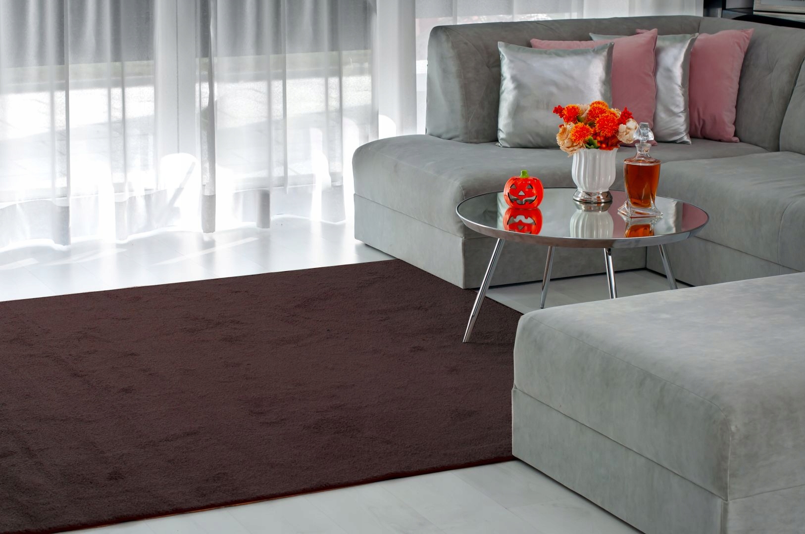 DYWAN MATA SHAGGY OBSZYTY WŁOCHACZ 50x100cm SALON MIĘKKI NOWOCZESNE WZORY Kształt prostokątny