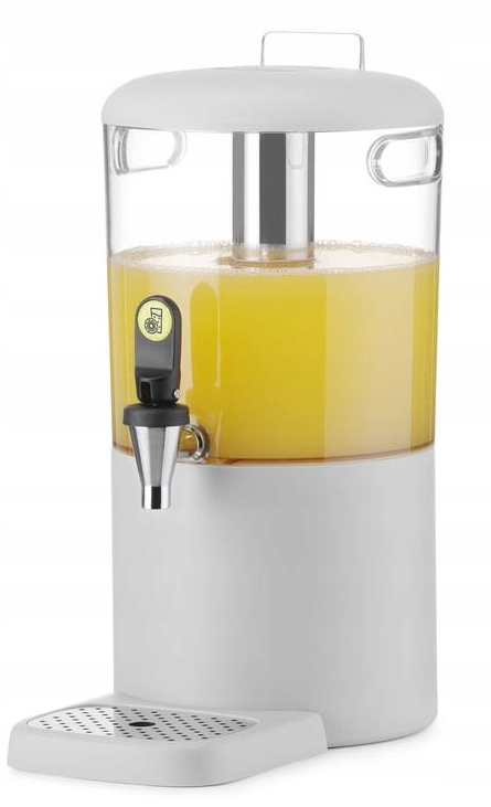 Dispenser na šťávy Hendi Uniq 4 L Bílý pro nápoje a džusy vody