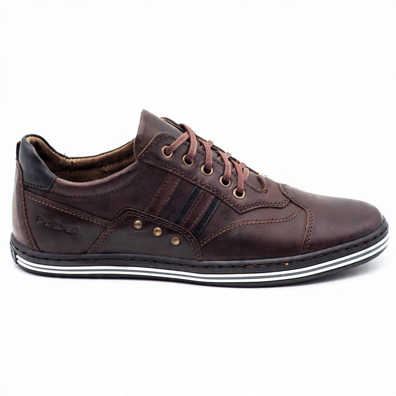 

Brązowe Skóra naturalna Buty Polbut r.42