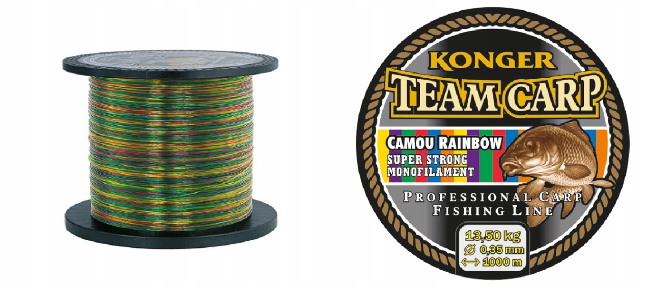 Żyłka Konger Team Carp Rainbow 0,28 mm x 600 m