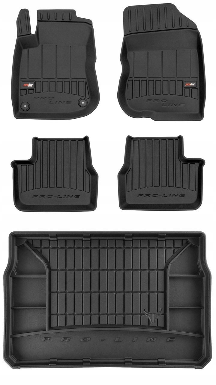 Set 3D gumové rohože Peugeot 208 1 Hb 2012-2019 zs