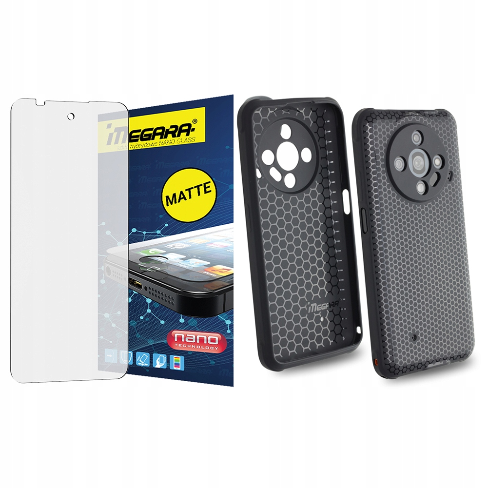 Matné Sklo pro Hammer Iron 6 6,56 Pouzdro silikonové černé Tpu