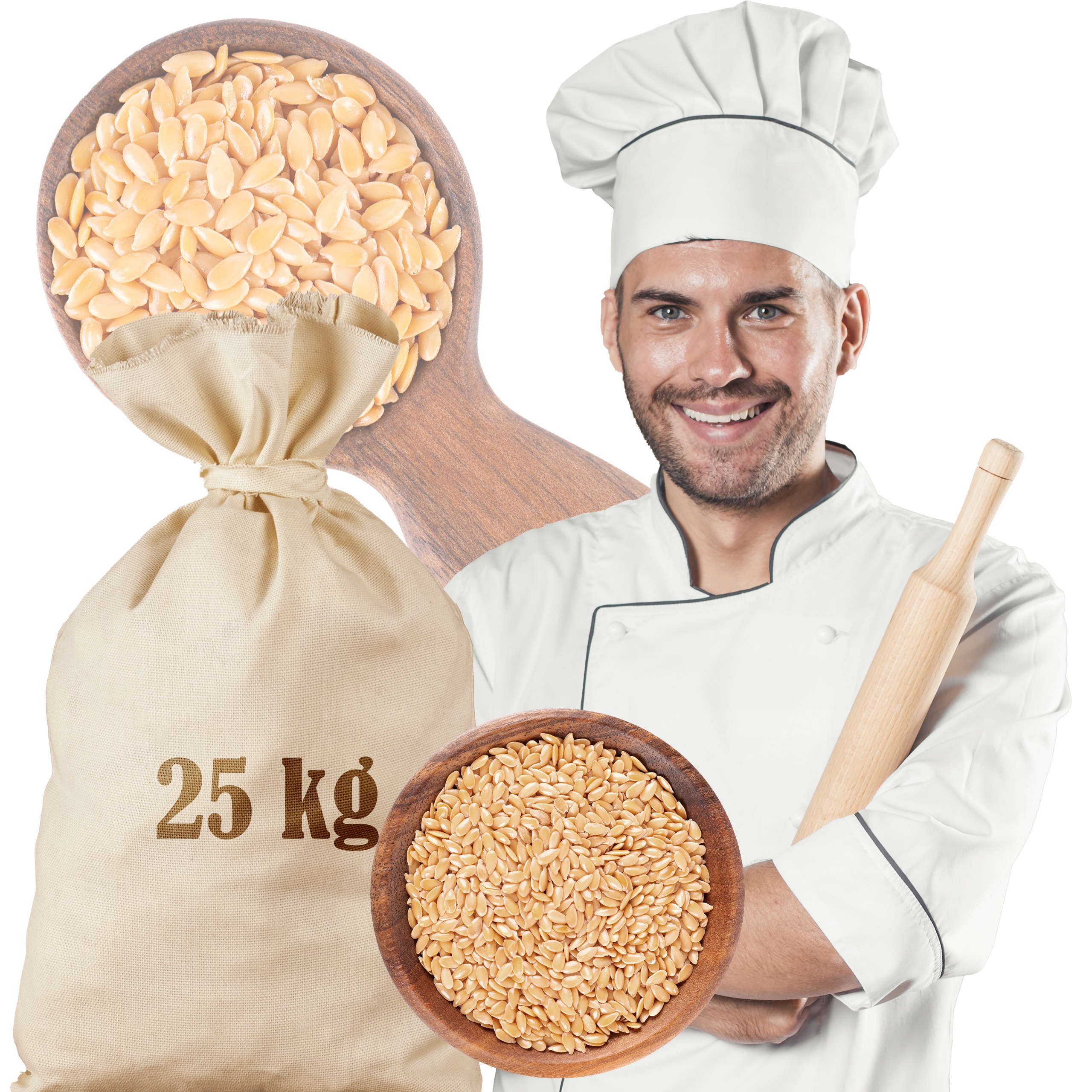 Levně Zlaté Lněné Semínko 25 Kg