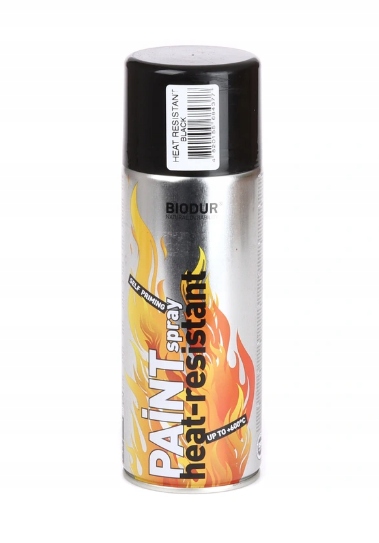 

Farba W Sprayu 400ML Biodur Czarny Żaroodporny
