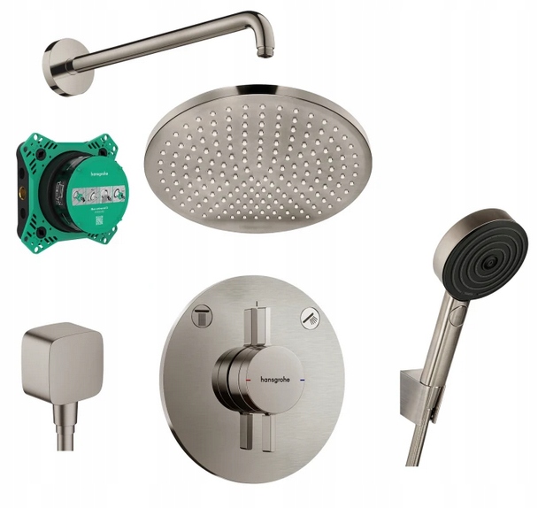 Crometta S System prysznicowy 240 Hansgrohe 88003994 Nikiel szczotkowany