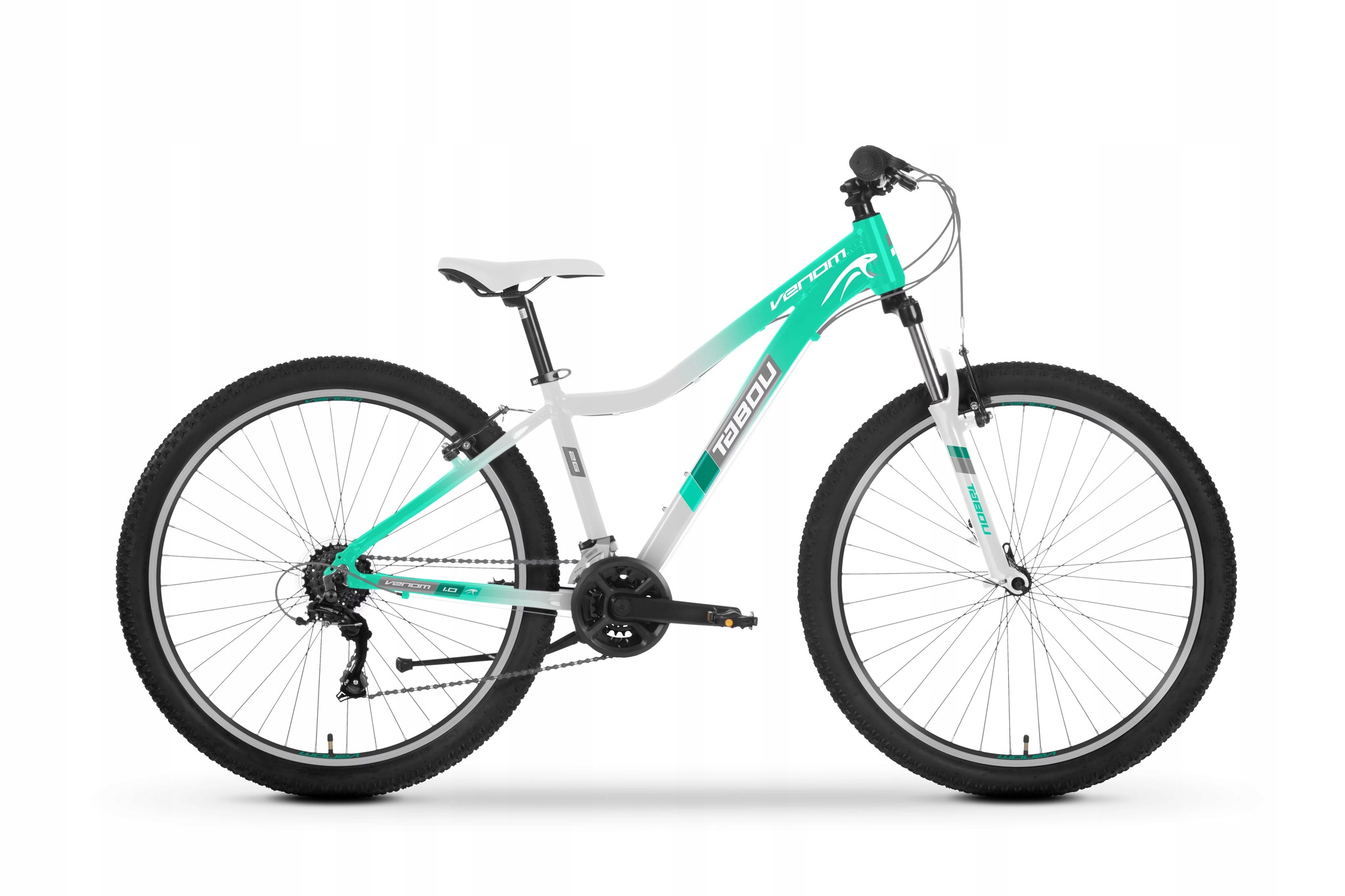 Rower Mtb Tabou Venom 1.0 W, 27,5", aluminiowa rama 17", Shimano, miętowy