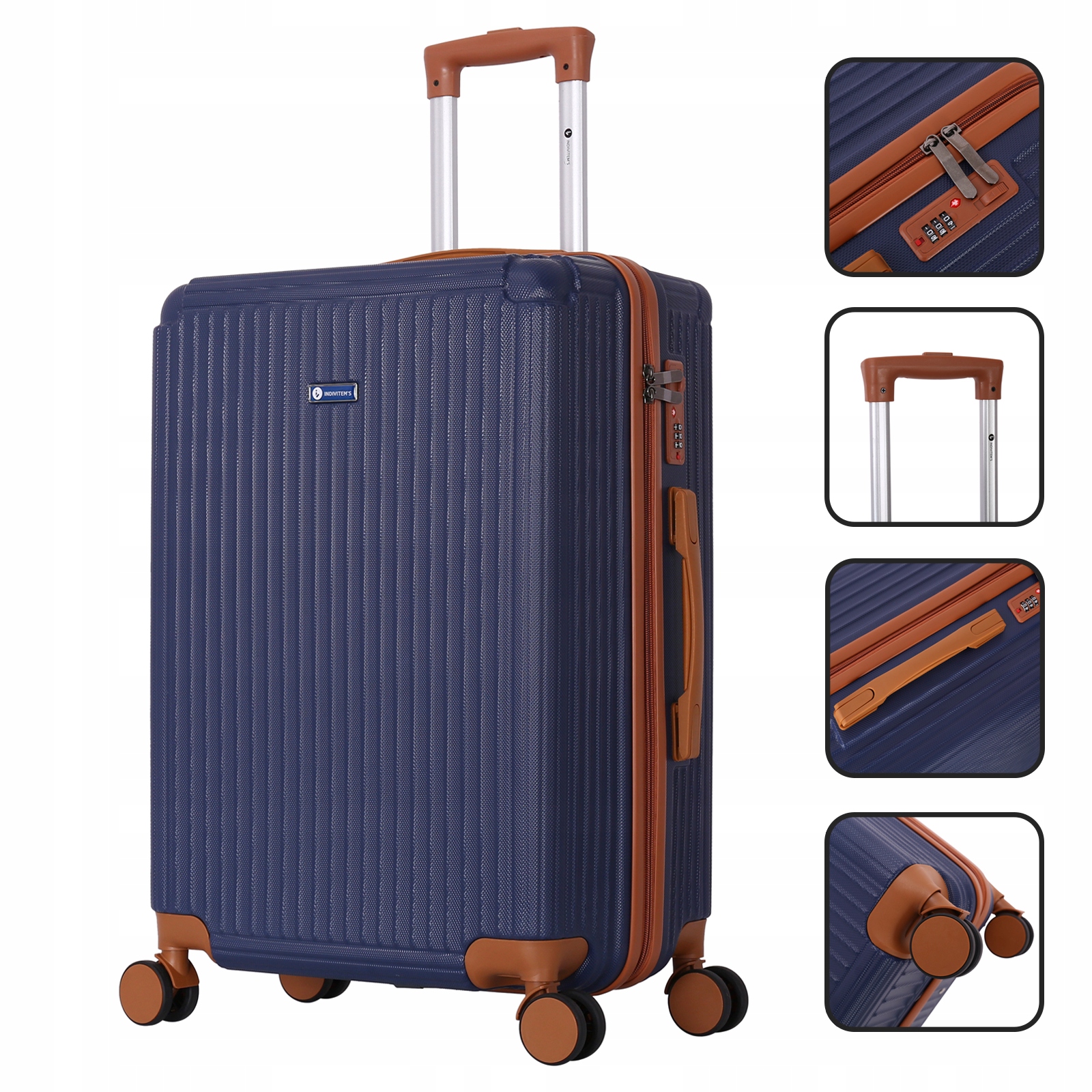 WALIZKA MAŁA S PODRÓŻNA 40L KABINOWA BAGAŻ TORBA Kolor niebieski