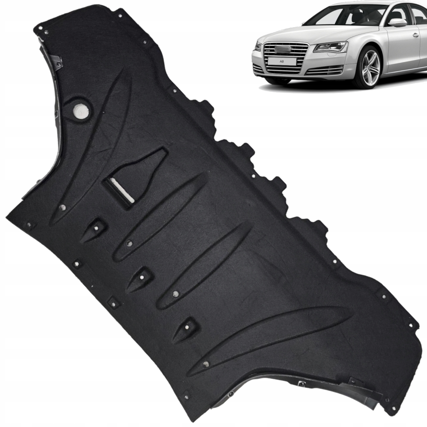 Kryt pod motor podvozku Audi A8 D4 10-17r 4H látkový