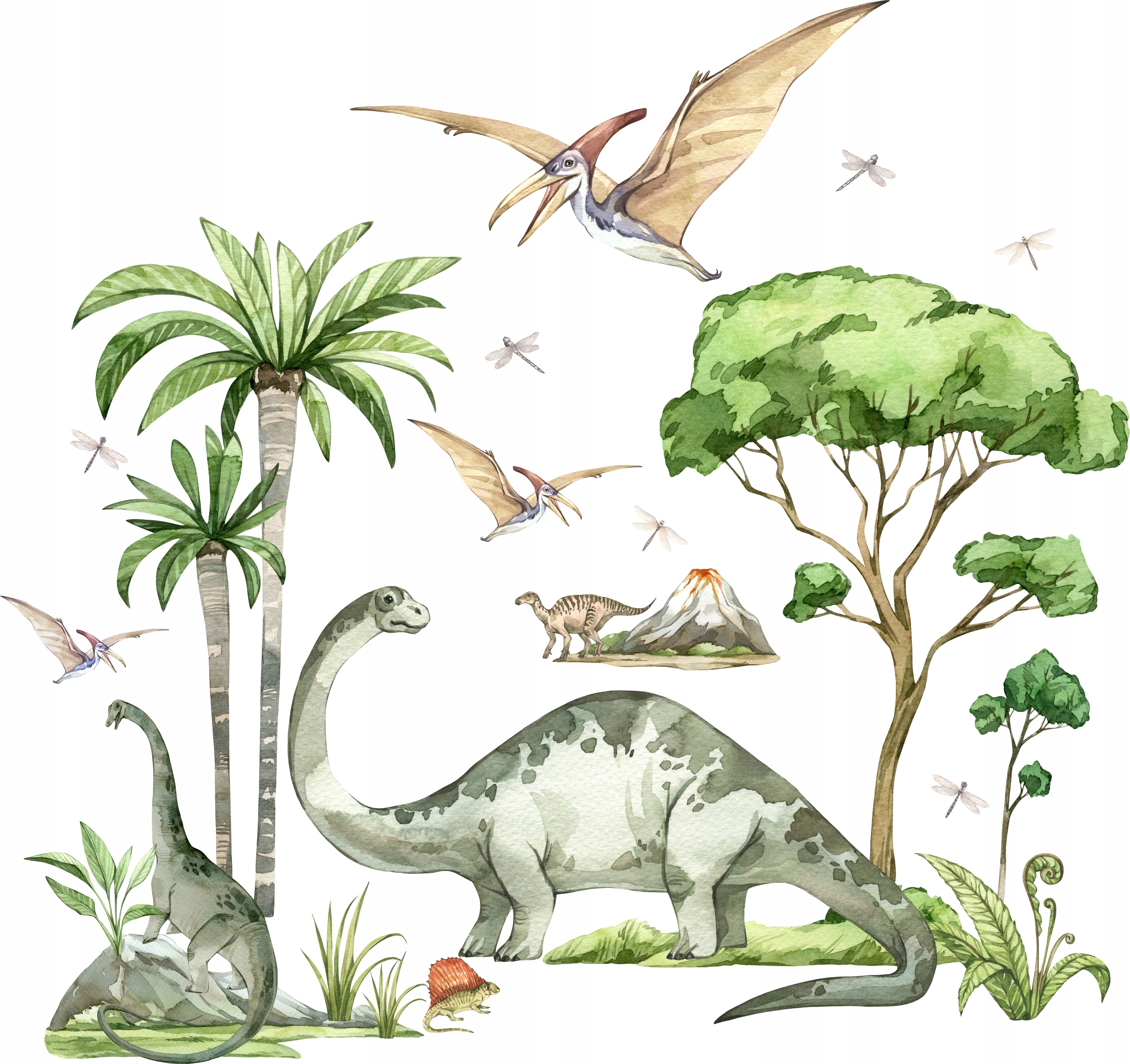 

Naklejki na ścianę dla dzieci Dinozaury Drzewa