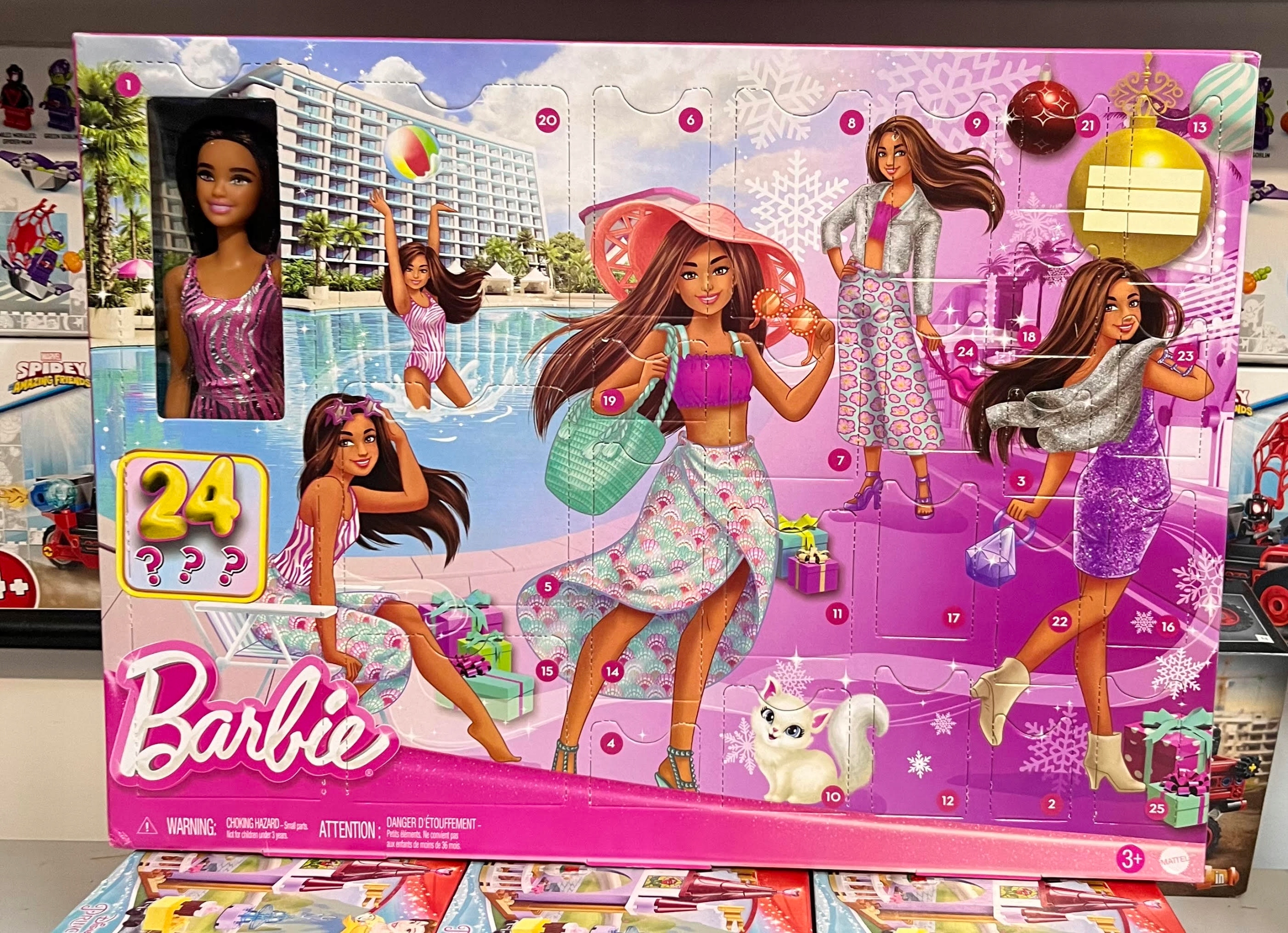 Kalendarz adwentowy 2023 Mattel Barbie HKB09 USZKODZONE OPAKOWANIE EAN (GTIN) 194735098842