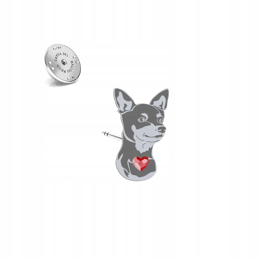 Odznak se psem plemene Prager Rattler 925 Šperky Dedikace Bonus