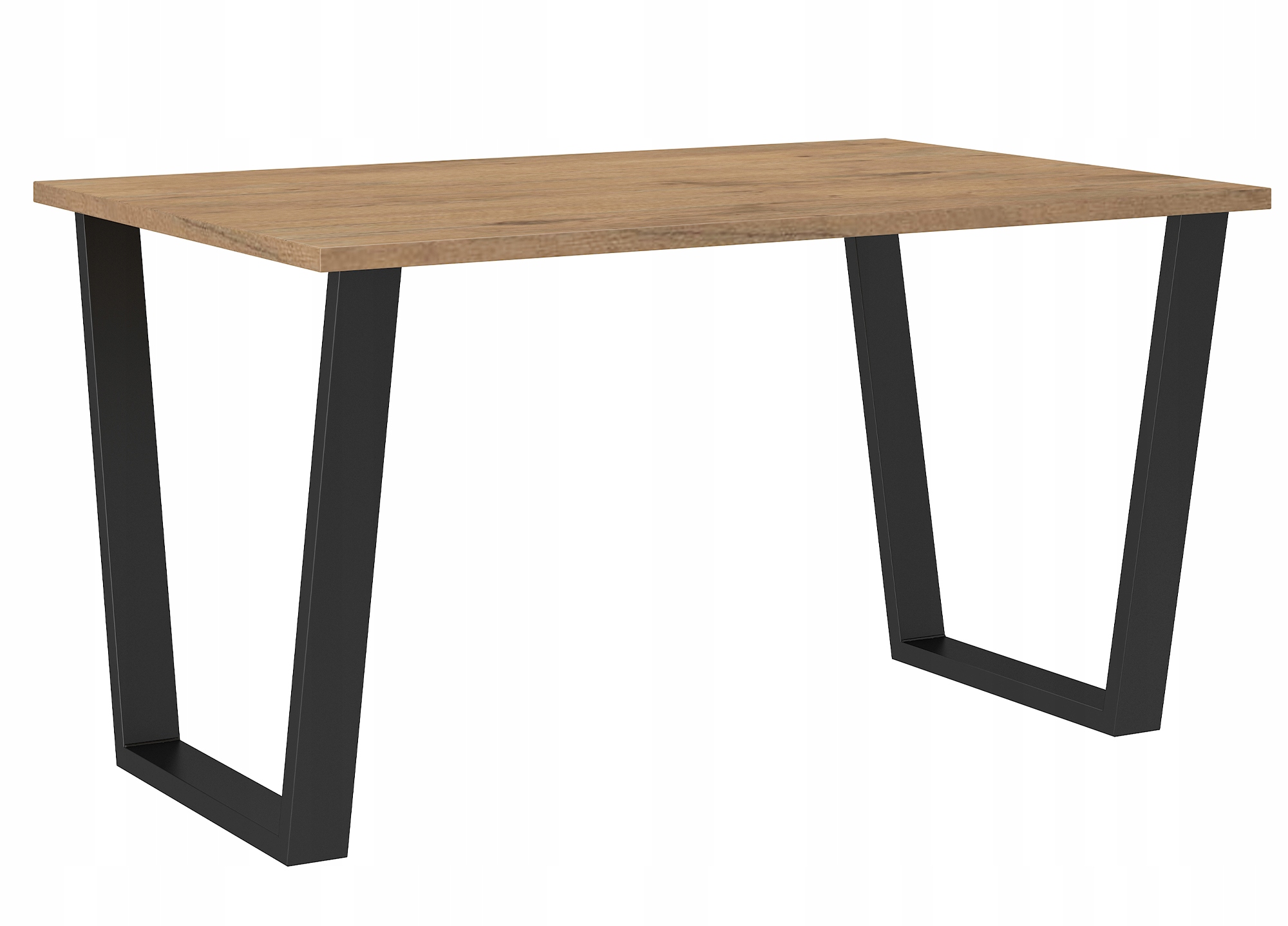 Pevný Jídelní Stůl Kovové Nohy Loft Industrial 138x67 Dub Lancelot