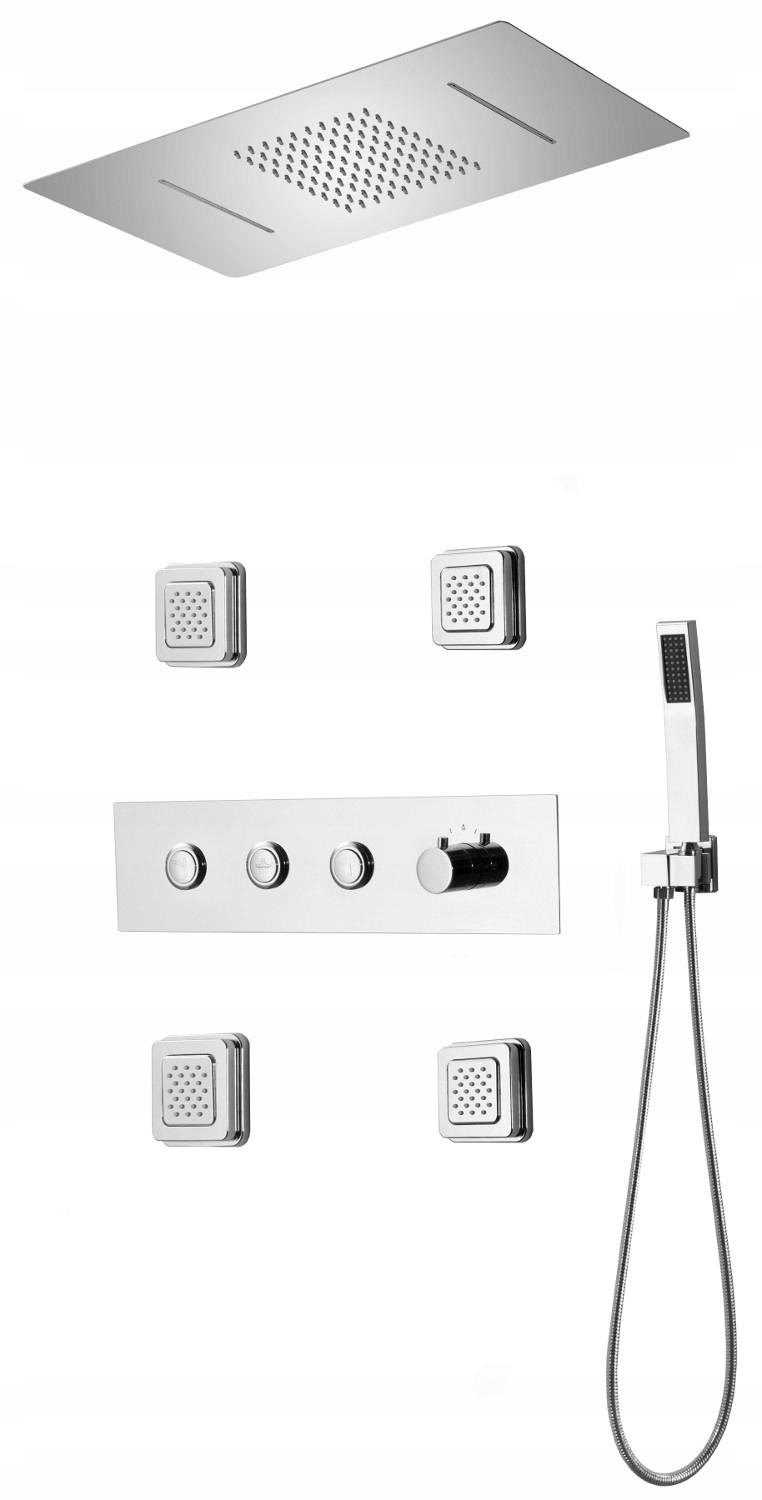 Mexen Soler podomietková sprchová sada, chróm 7601-04-00