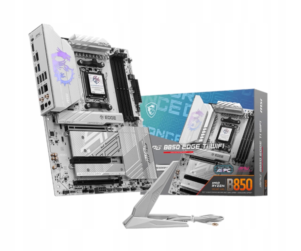 Płyta główna Msi Mpg B850 Edge Ti Wifi Atx AM5 4xDDR5 PCIe 5.0 4xM.2 4xSATA