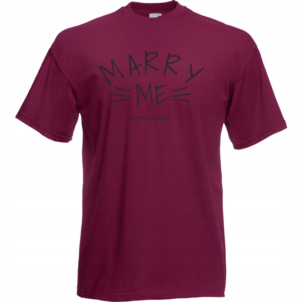 

Koszulka zabawna marry me XL burgund