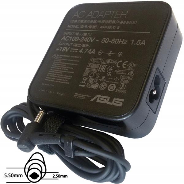 Asus Ac Napájací Adaptér 90W 19V 3pin (5.5mm) -neobsahuje Pw Cord Cee…