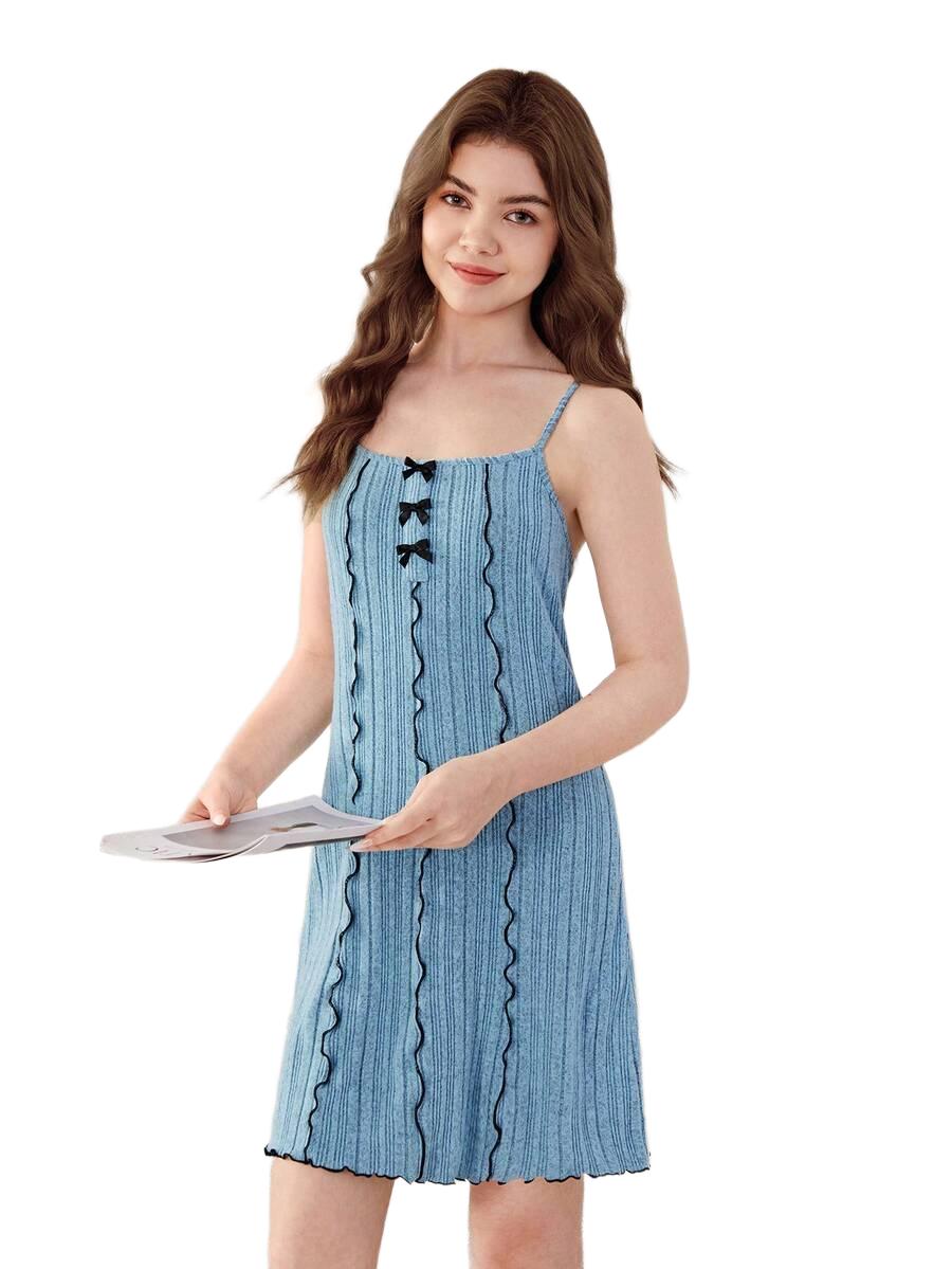 SHEIN KOSZULA NOCNA NA RAMIĄCZKACH Z DZIANINY 152