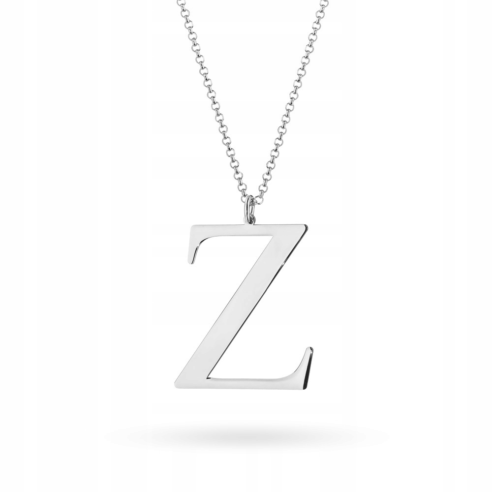 Krásný Stříbrný Náhrdelník ryzost 925 Velké Písmeno Z