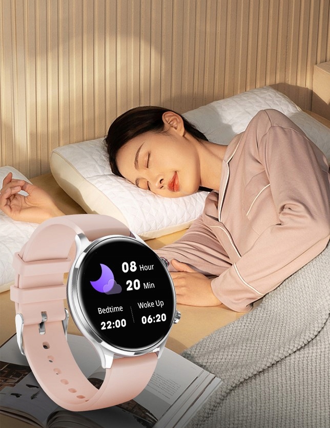 DAMSKI SMARTWATCH ZEGAREK ROZMOWY EKG PULS Komunikacja Bluetooth