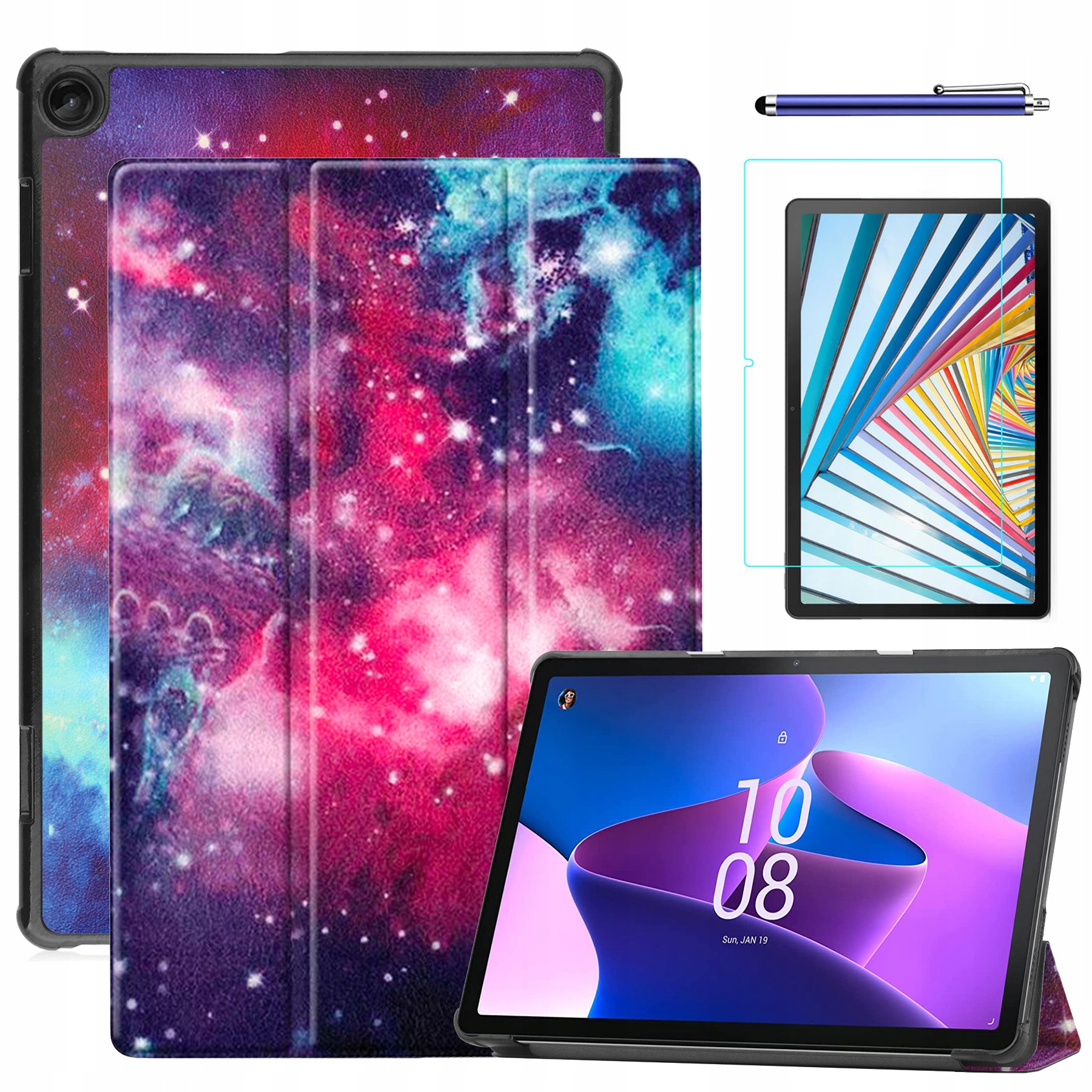 

Etui Wzór Szkło do Lenovo Tab M10 Plus 3 Gen 10.6