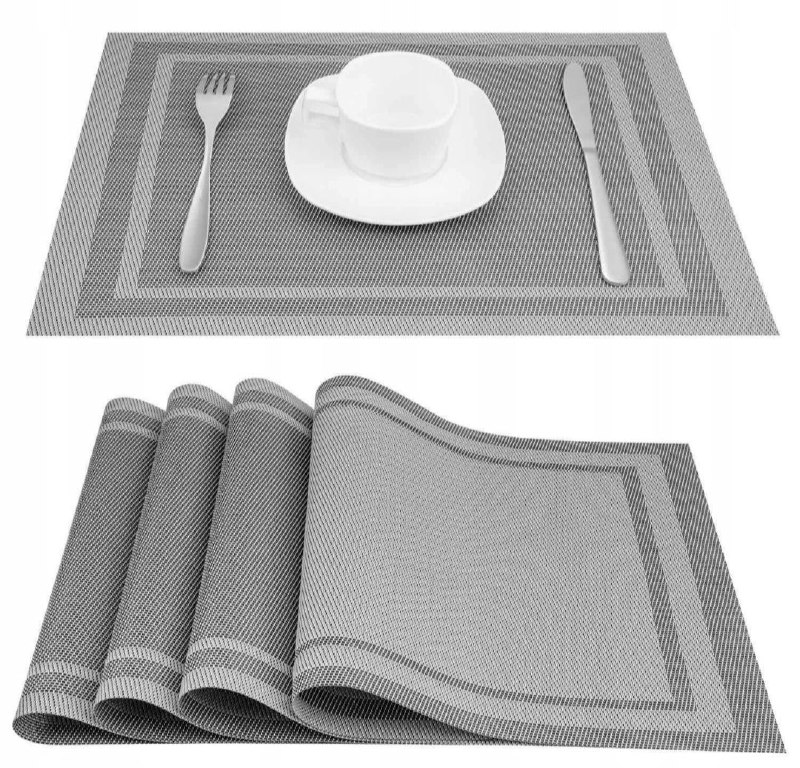 PODKŁADKA KUCHENNA MATA pod talerze 30x45 Dark Silver