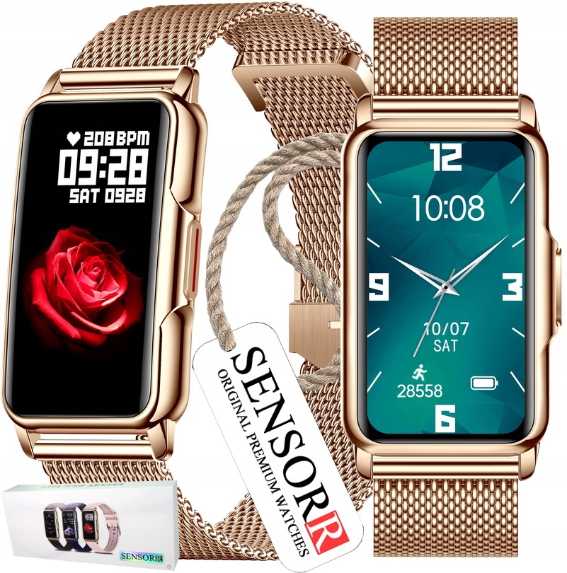 ZEGAREK DAMSKI SMARTWATCH SENSORR MOCNA BATERIA PL Marka Inna marka