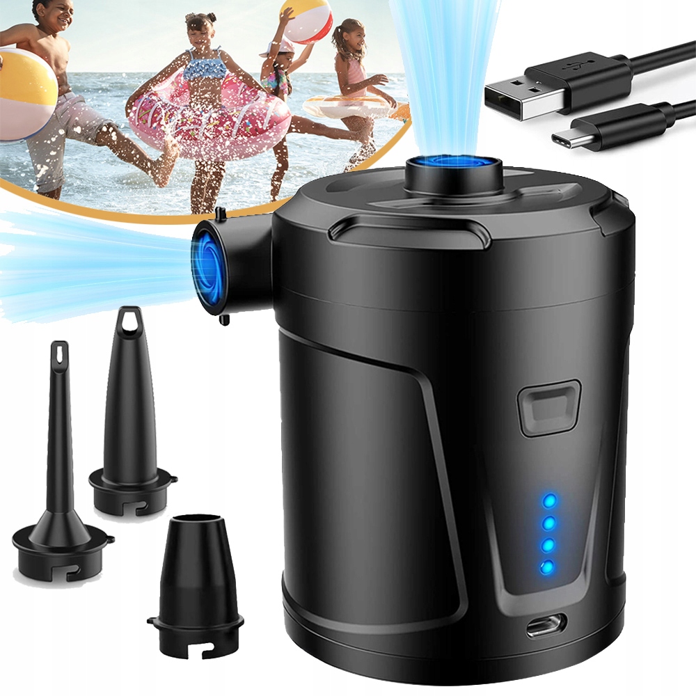 Elektrická Vzduchová Pumpa S Nabíjením Přes Usb 5200 Mah